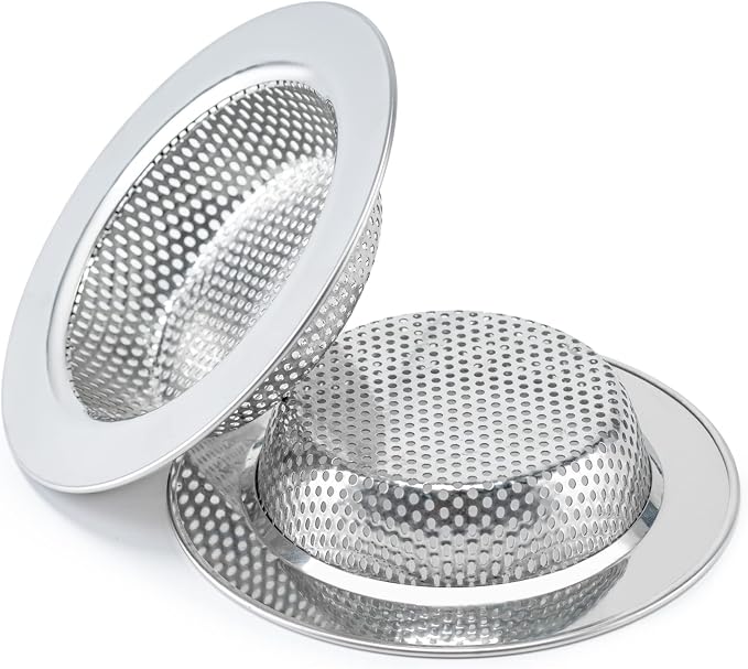 2 Pcs Sink Strainer Double-Layer Safe Design by Honmein