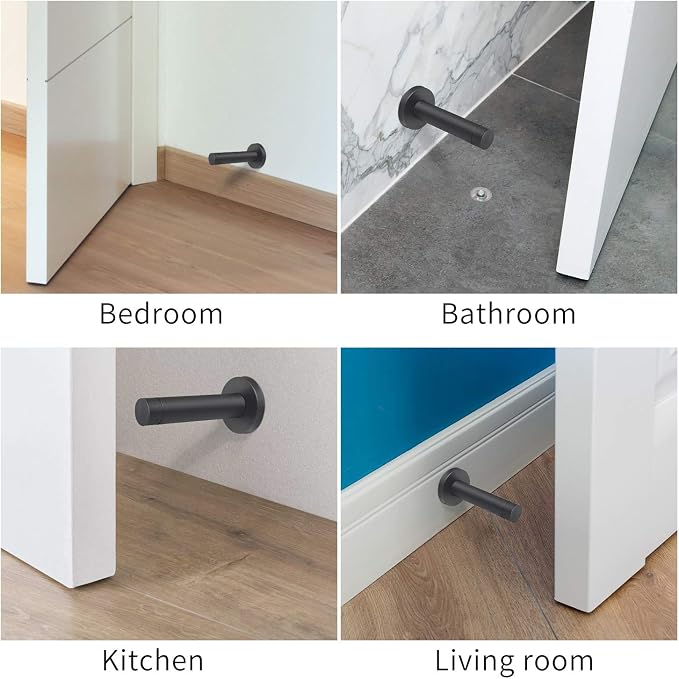 DOKU 10Pcs Door Stop, 3.5 Inch Heavy Duty 304 Stainless Steel Door Stopper - Image 4