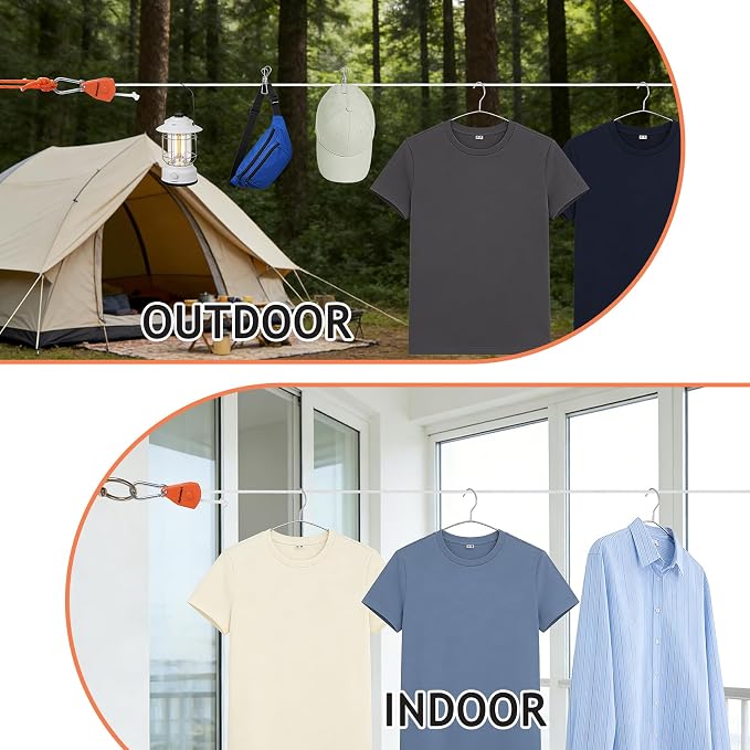 33FT Retractable Clothesline Outdoor - Image 5