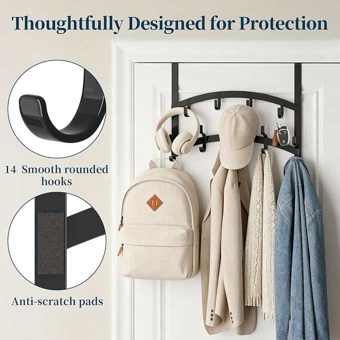 Consumest Over the Door Hooks Organizer - Image 3
