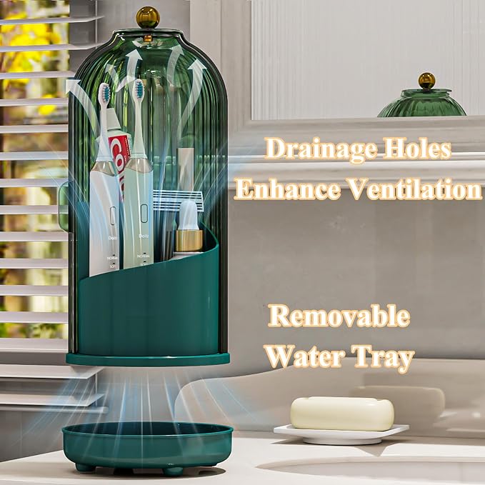 Drainable Toothbrush Toothpaste Holders - Image 3