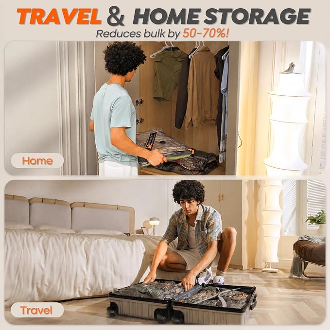 Rechargeable Wireless Pump Travel Storage Bags Set - Image 5