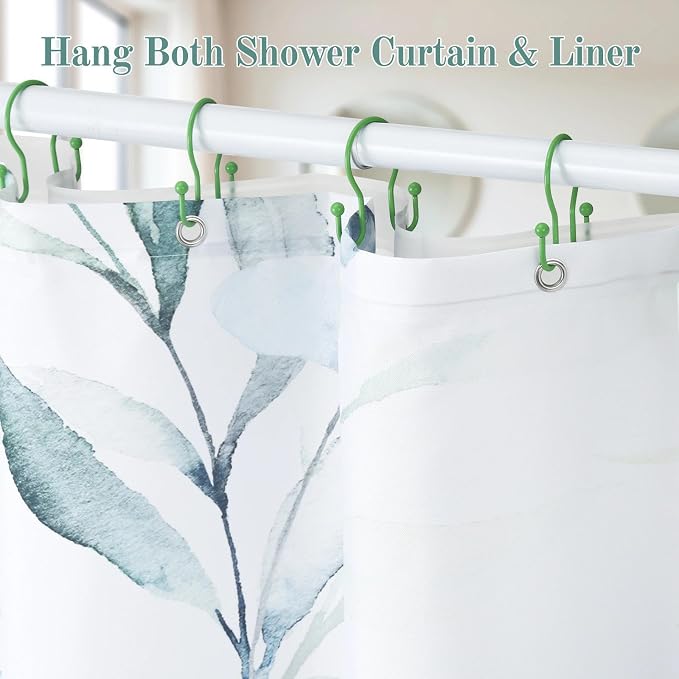 Shower Curtain Hooks, Stainless Steel Shower Curtain Hangers, Metal Shower - Image 6