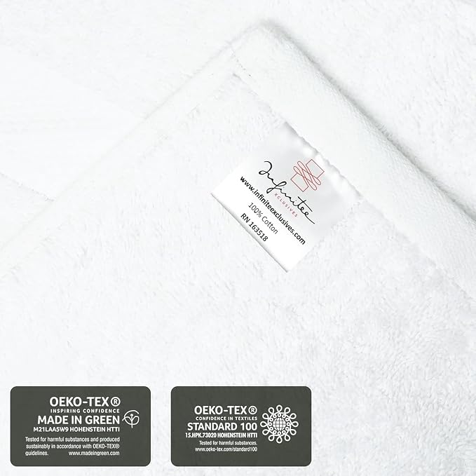 Infinitee Xclusives 100% Cotton Luxury Wash Cloths - Image 4
