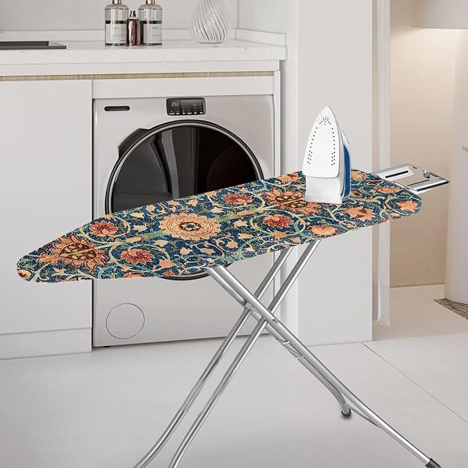 William Morris Pattern Polyester Ironing Board Cover Hook & Loop Elastic Edge - Image 2