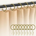 60Pcs 32mm Internal Diameter Curtain Rings and Curtain Drapery Pin Hooks | by Dpyrrhic