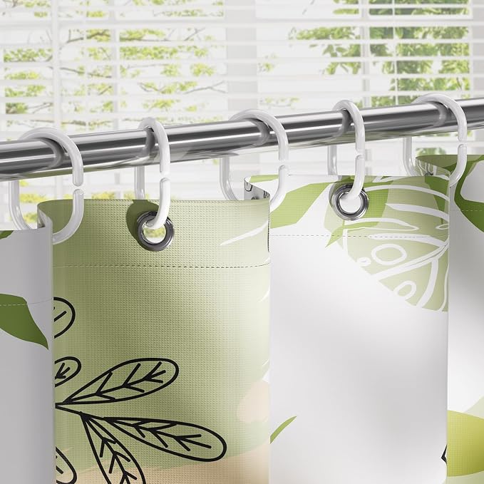 Amazer Shower Curtain Rings, Rust Proof Shower Rings C Shaped Shower Hooks - Image 7