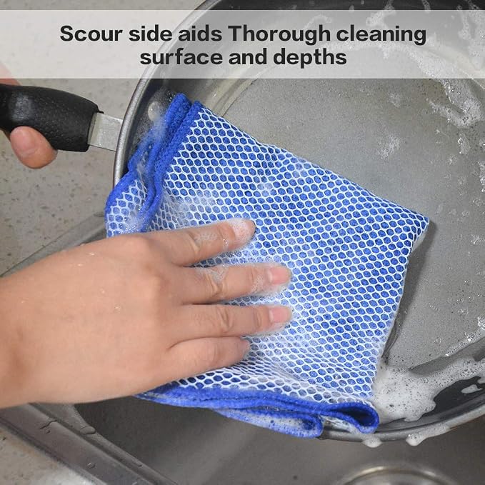SINLAND Dish Cloth for Washing Dishes Kitchen Washcloth Cleaning Cloth - Image 6