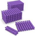 100 Pcs Purple Clothes pins by FEFU