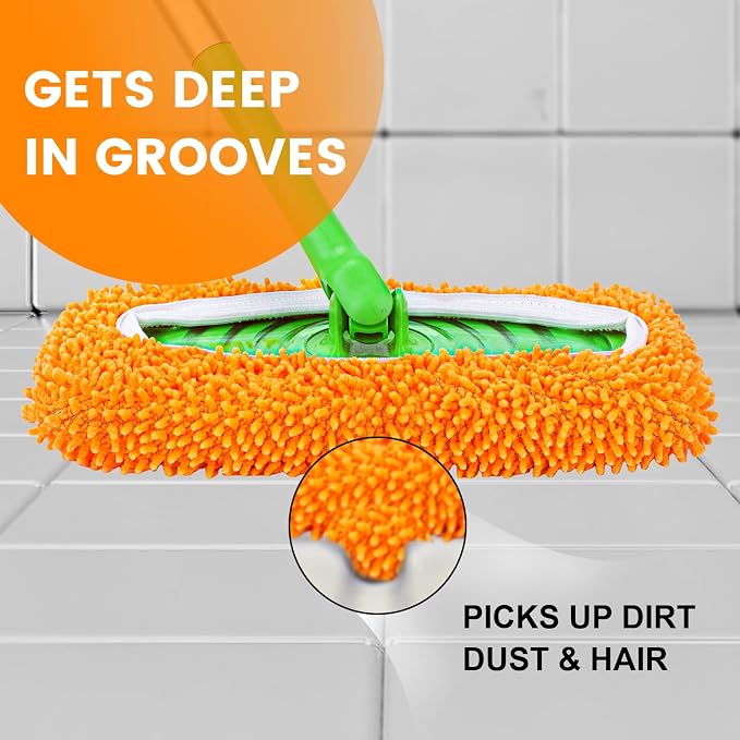 6Pcs Reusable Microfiber Mop Pads Compatible - Image 4