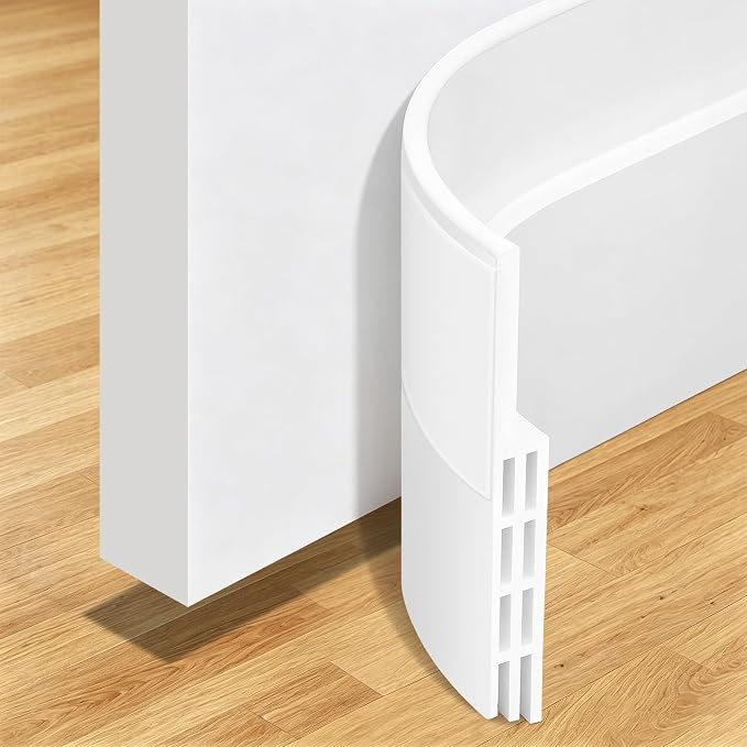 157'' Strong Adhesive Door Draft Stoppers, Blocks Draft, Save Energy, Soft Fits by TriXcelent