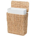 Coeusy 3 Gallon Wicker Trash Can, Small Bathroom Trash Can by WEAVECOMFORTINTOEVERYCORNER