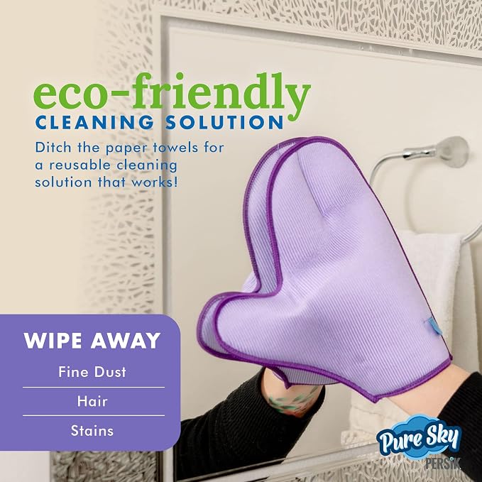 persik Pure-Sky Microfiber Glass Cleaning Glove - Image 8