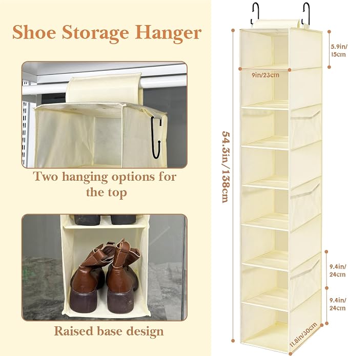 Hanging Shoe Organizer for Closet - Image 3