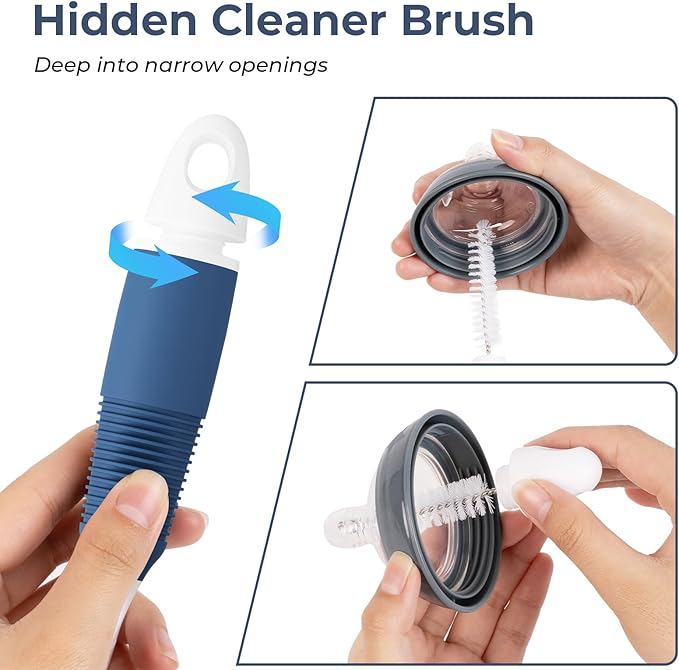 Bottle Brush Cleaner, Long Flexible Handle Bottle Brush Scrub - Image 3