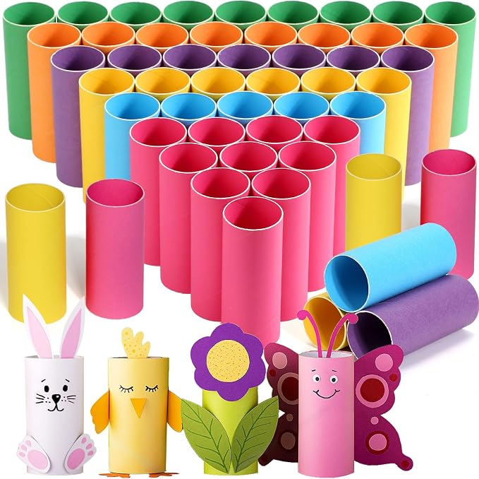 MAPVOLUT 60-Pack Multicolor Cardboard Tubes by MAPVOLUT