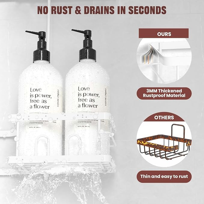 REINHARDT Adjustable Shower Caddy Hanging - Image 9