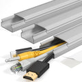Yecaye TV Cord Hider, 42in Cord Cover Wall Mounted, W1.18in H0.6in, Wire Covers by Yecaye