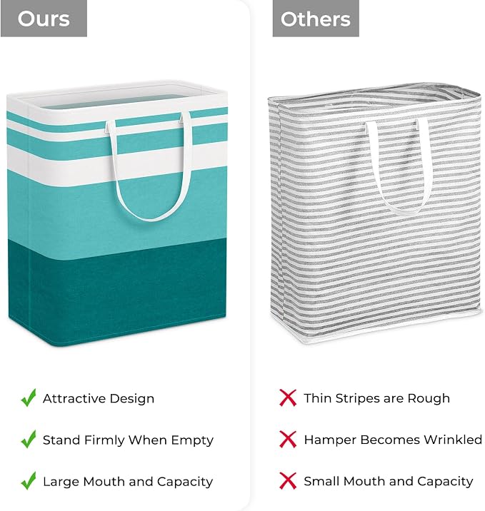 HomeHacks 2 Pack Large Laundry Baskets, Laundry Hampers Bags | Waterproof - Image 3