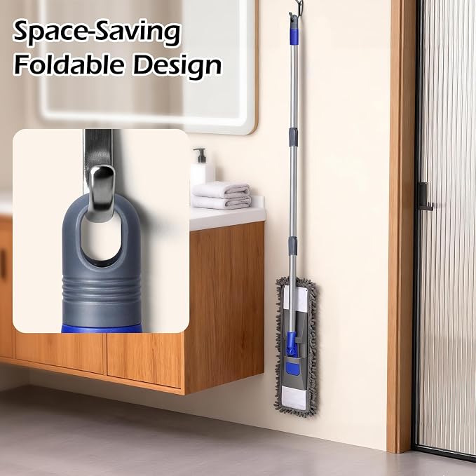 Microfiber Mop for Floor Cleaning, Flat Dust Mop for Home and Kitchen - Image 5