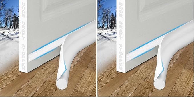 MAXTID Under Door Draft Stoppers 36 Inch White Door Draft Blocker Draft Stoppers by MAXTID