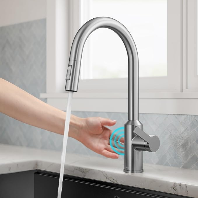 KRAUS Oletto Touchless Sensor Pull-Down Single Handle Kitchen Faucet in - Image 2