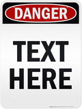 Custom Danger Sign, OSHA Sign, 36x48 Inches, Reflective, Rust Free DiBound, Fade Resistant, Made in USA by My Sign Center