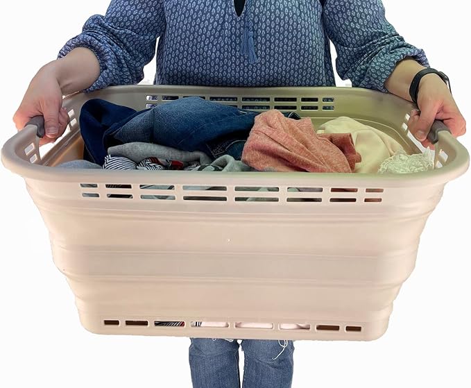SAMMART 42L Collapsible Plastic Laundry Basket - Image 6