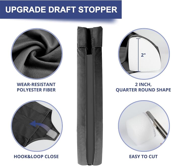 HADOR 2 Pack Door Draft Stopper - Image 4