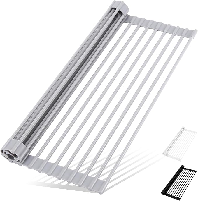 HANZENMA Roll Up Dish Drying Rack Over The Sink Kitchen Roll Up Sink Drying by HANZENMA