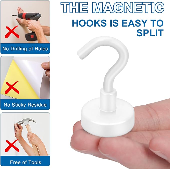 LOVIMAG Magnetic Hooks for Cruise Essentials 2026 Cabins Door 12 Pack-30LBS - Image 6