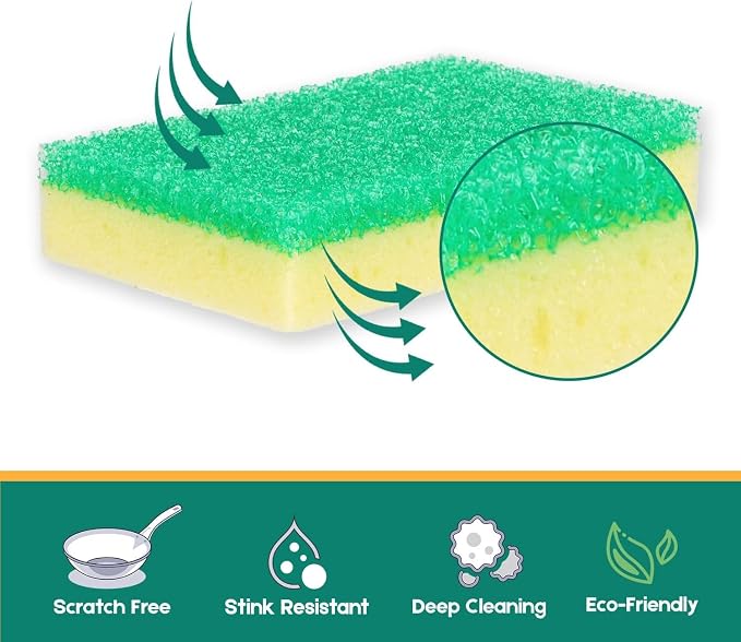 LAUNDRYLUX Scrub Sponge, Dual-Sided Temperature-Responsive Scrubber | - Image 3