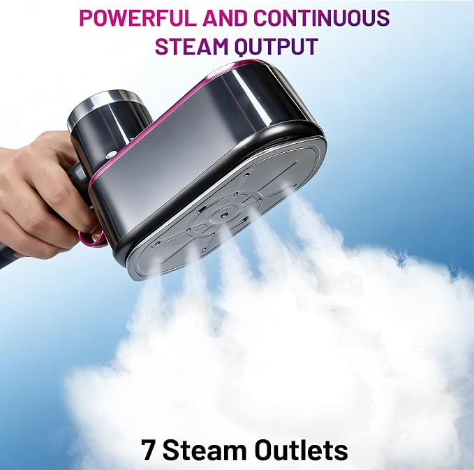 2-in-1 Travel Steam Iron with Fabric Shaver, Portable Mini Iron - Image 4