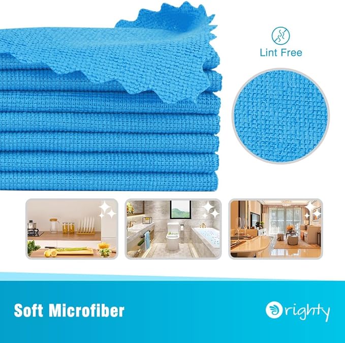 Orighty Microfiber Cleaning Cloth, 400 Pack Highly Absorbent Cleaning Rags - Image 2