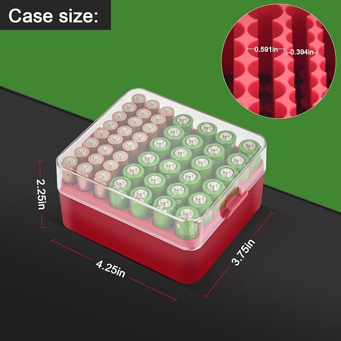 ALCYON Plastic Battery Organizer Storage Case - Image 4