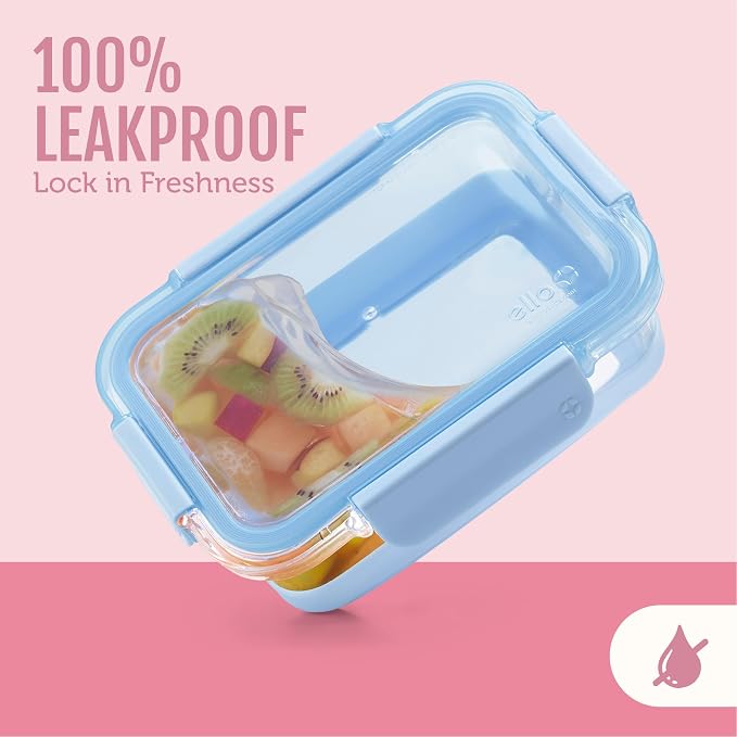 Ello Duraglass Refresh 3.4 Cup Meal Prep Containers, Dusk Delight | Glass meal - Image 5