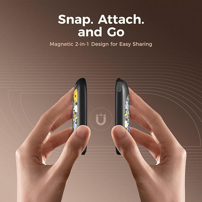 OCOOPA Magnetic Hand Warmers Rechargeable 2 Pack, UL Safety Heat 100-126°F, 3-Settings, Pocket-Sized, Max. 8 Hrs Long Lasting,Great for Raynauds, Golf, Hunting, Camping, Gifts for Men Women, UT3 Lite