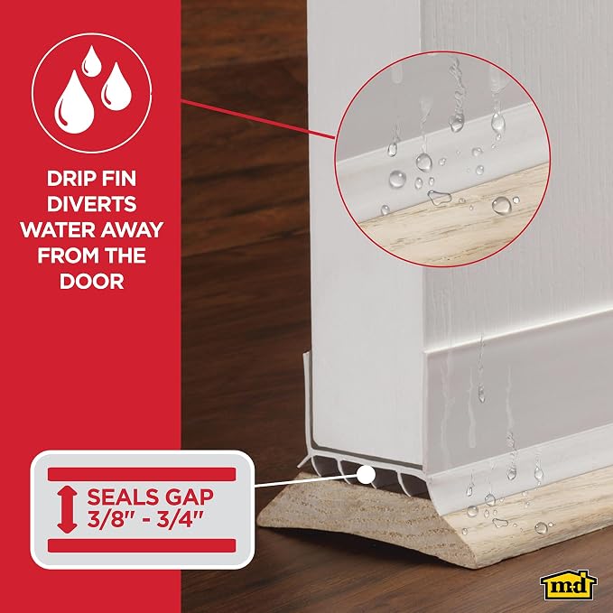 M-D Building Cinch® U-Shape Slide-On Under Door Seal - Image 3
