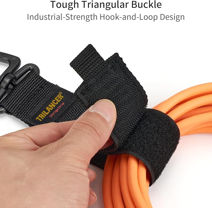 Extension Cord Organizer and Hanger, Trilancer Storage Straps | Hook-and-Loop - Image 3