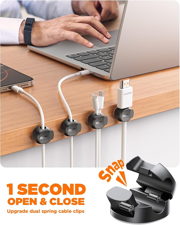 16Pack Cord Organizer Cable Clips - Image 2
