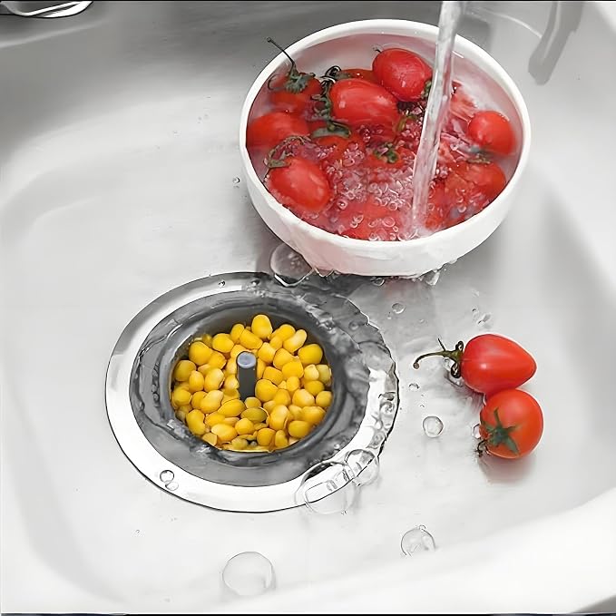 2 Pack Kitchen Sink Drain Strainer Silicone Stainless - Image 5