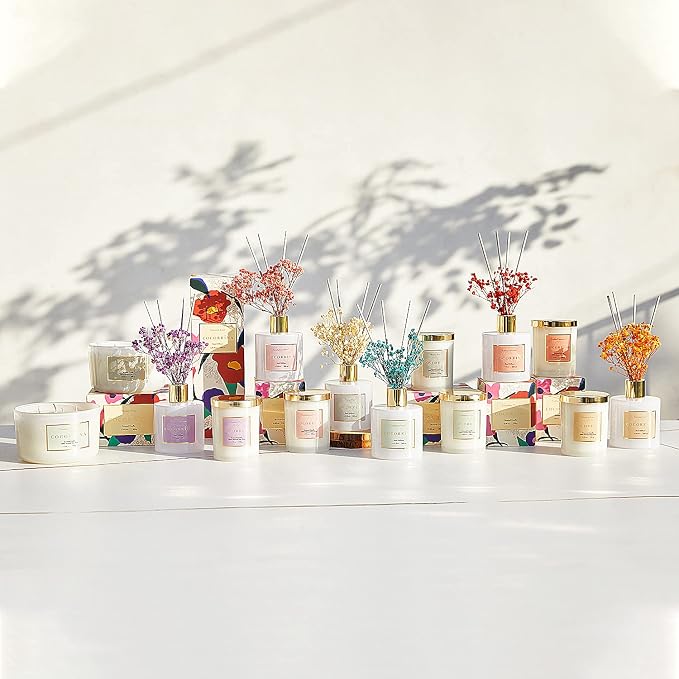 Premium Reed Diffuser Set with Preserved Baby's Breath & Cotton Stick Coconut - Image 5