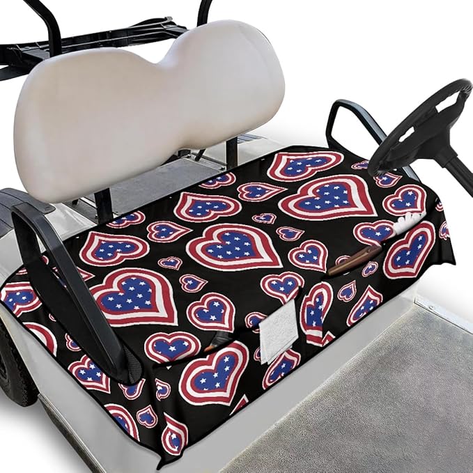 Golf Cart Seat Cover Cushion Featuring Soft Towel Fabric, Waterproof Layer and Secure Fit for Comfortable Daily Outdoor Use