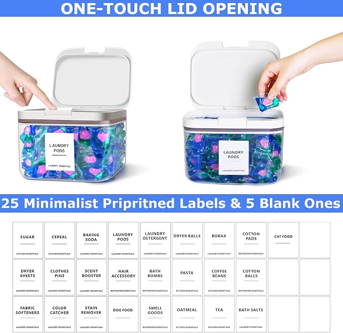 94oz/2.8L Laundry Pods Container - Image 2