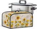 Sunflower Slow Cooker Dust Cover - Dragonfly Crock Pot Cover for 6-8 Qt Slow Cookers
