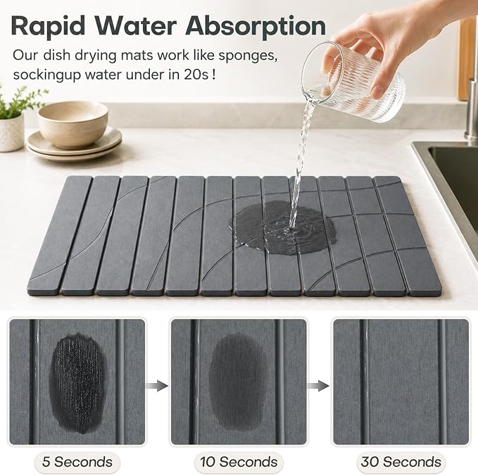 Extra Large Stone Dish Drying Mat - Image 3