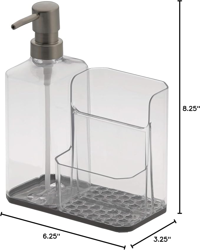 Spectrum Soap Dispenser with Sponge and Brush Holder - Image 12