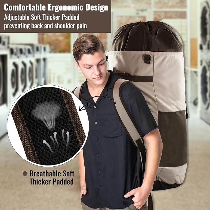 Laundry Backpack Bag 125L Extra Large, Heavy Duty - Image 6