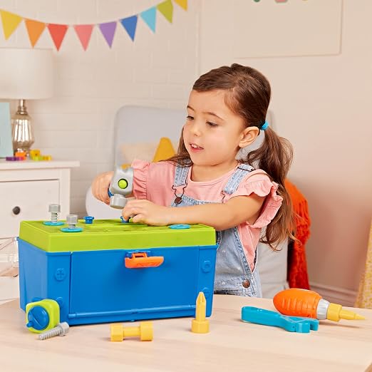 Battat Kids Tool Set, Busy Builder Toddler Tool Box - Image 8