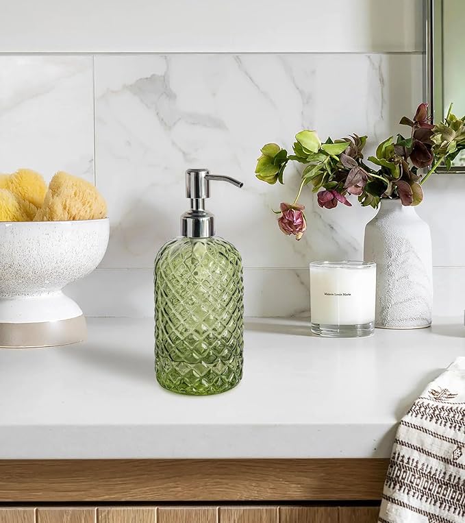 JASAI 18Oz Tea Green Soap Dispenser - Image 6